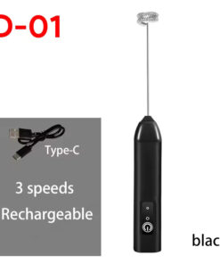 UPGRADED Electric Coffee Frother/MILK Whisk+Egg Beater MINI Food Blender USB Rechargeable Handheld Three Speeds Espresso Tools