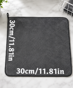 Dark gray car microfiber towel, oversized strong absorbent car wash cloth, high-efficiency cleaning wipe cloth