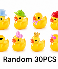 30 PCS Luminous Mini Duck Micro Landscape Access Miniature Figurines Fairy Home Decoration Glow in the Dark Mixed Style