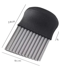 Stainless Steel Potato Chip Slicer Dough Vegetable Fruit Crinkle Wavy Kitchen Knife Cutter Chopper French Fry Maker Tools Gadget
