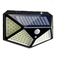 1Pack 100 LED Solar Wall Lamp With 3 Modes Security Motion Sensor Outdoor Waterproof Solar Lights for Yard Garage Deck Garden