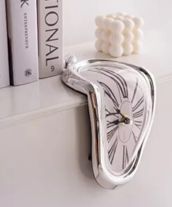2026 New Novel Surreal Melting Distorted Wall Clocks Surrealist Salvador Dali Style Wall Watch Decoration Gift Home Garden