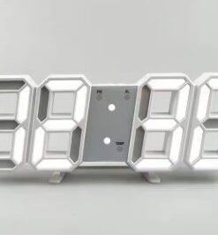 3D LED Digital Alarm Clock Wall Clock Time/date/temperature For Home/kitchen/office Clocks Decor Garden